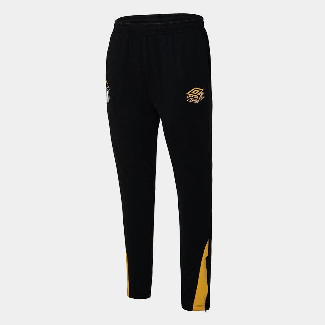 Calça Santos 25/26 Treino Umbro Masculina - Preto+Amarelo
