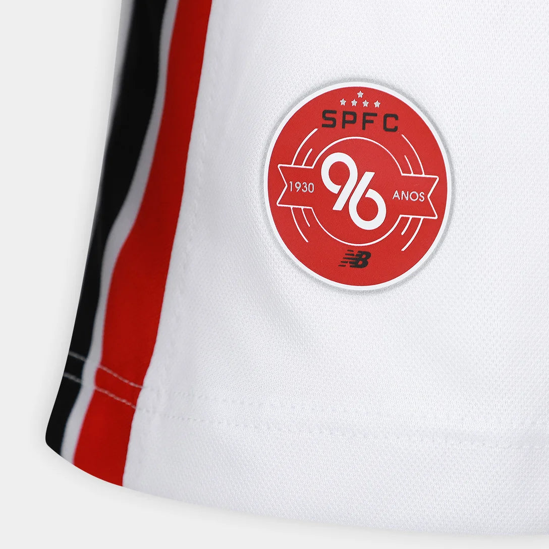Camisa São Paulo I 26/27 Torcedor New Balance Feminina - Branco+Vermelho
