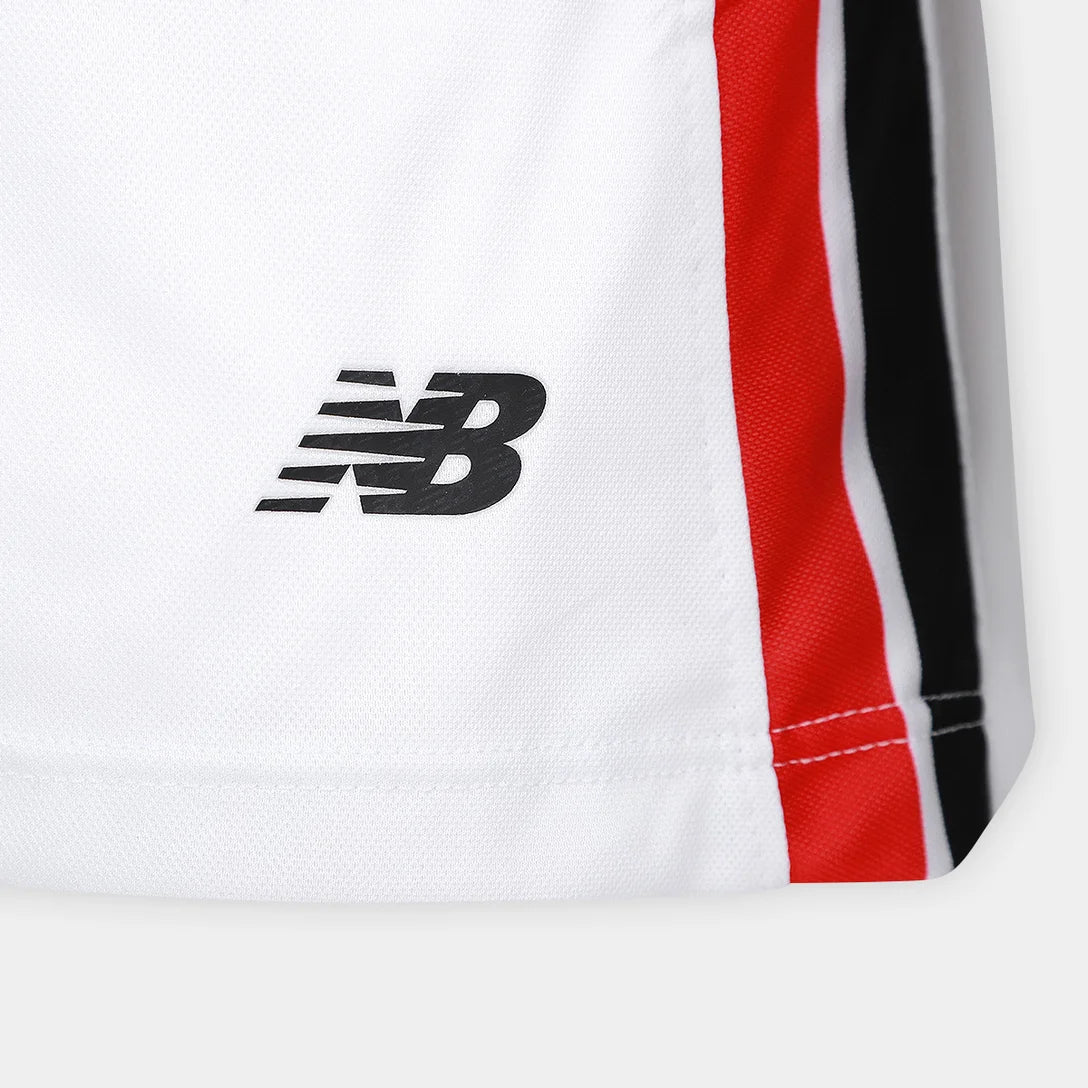 Camisa São Paulo I 26/27 Torcedor New Balance Feminina - Branco+Vermelho