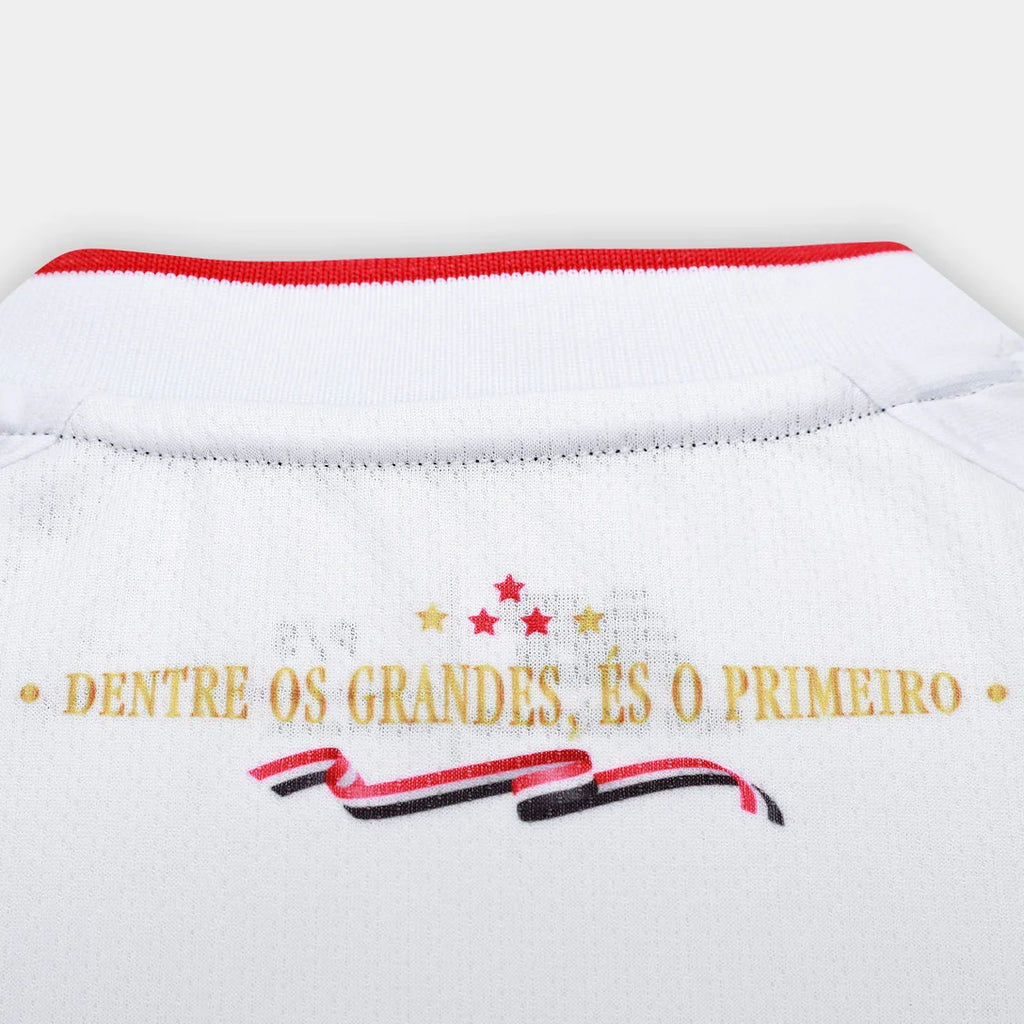 Camisa São Paulo I 26/27 Torcedor New Balance Feminina - Branco+Vermelho