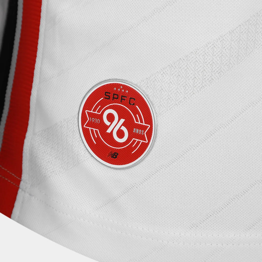 Camisa São Paulo I 26/27 Jogador New Balance Masculina - Branco+Vermelho