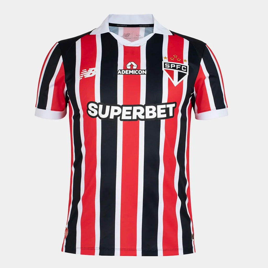 Camisa São Paulo II 26/27 Jogador New Balance Masculina - Vermelho+Branco