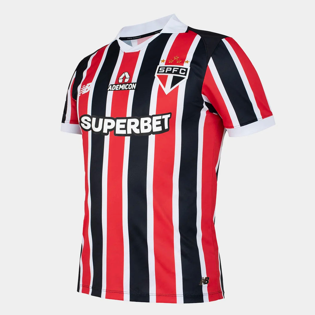 Camisa São Paulo II 26/27 Jogador New Balance Masculina - Vermelho+Branco
