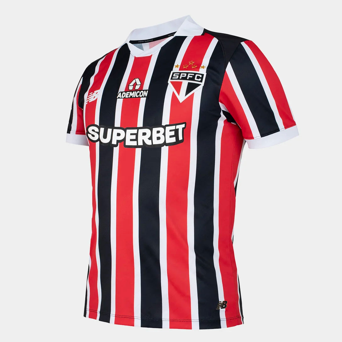 Camisa São Paulo II 26/27 Jogador New Balance Masculina - Vermelho+Branco