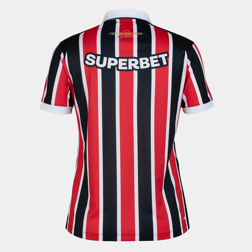 Camisa São Paulo II 26/27 Torcedor New Balance Feminina - Vermelho+Branco