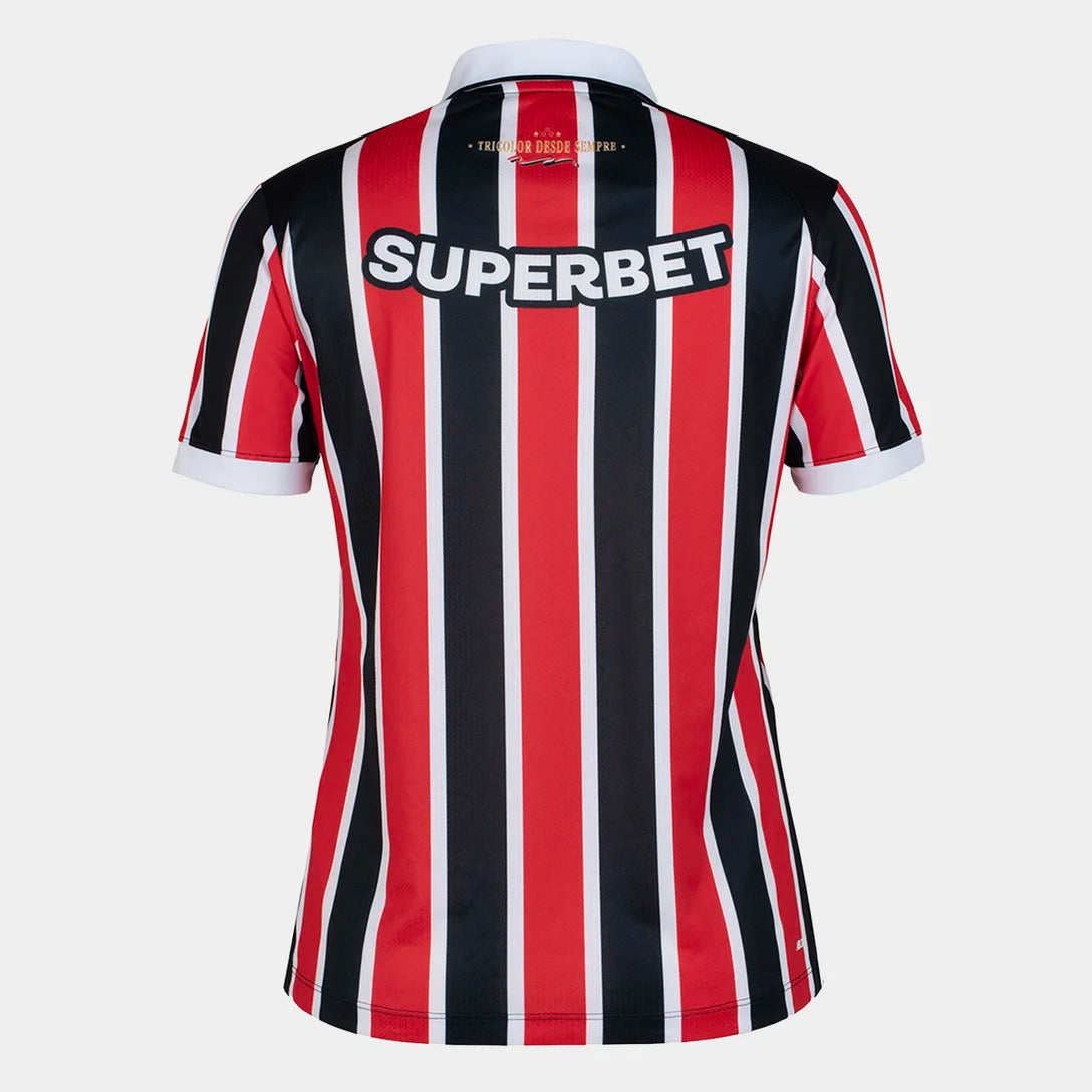 Camisa São Paulo II 26/27 Torcedor New Balance Feminina - Vermelho+Branco