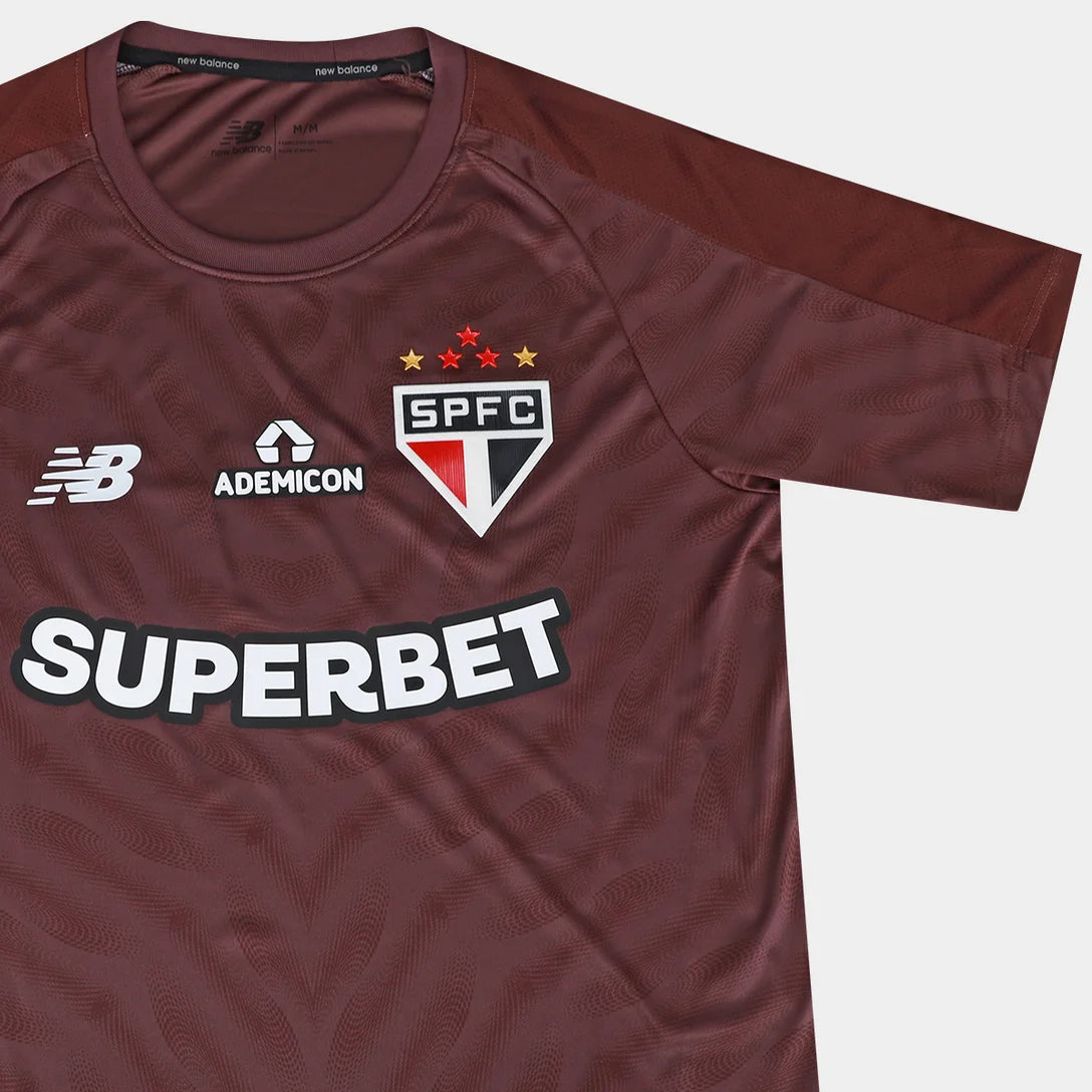 Camisa São Paulo 26/27 Goleiro New Balance Masculina - Vinho