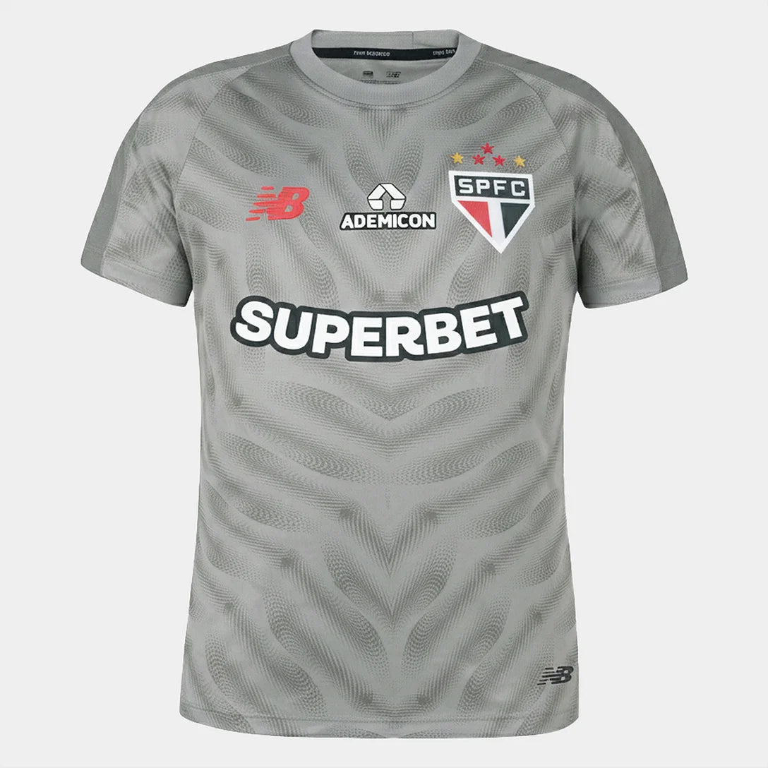 Camisa São Paulo 26/27 Goleiro New Balance Masculina - Cinza Claro