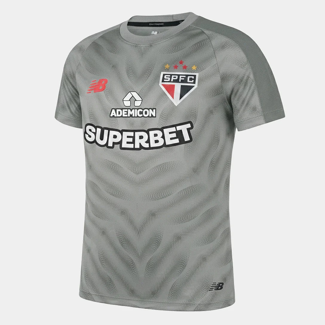 Camisa São Paulo 26/27 Goleiro New Balance Masculina - Cinza Claro