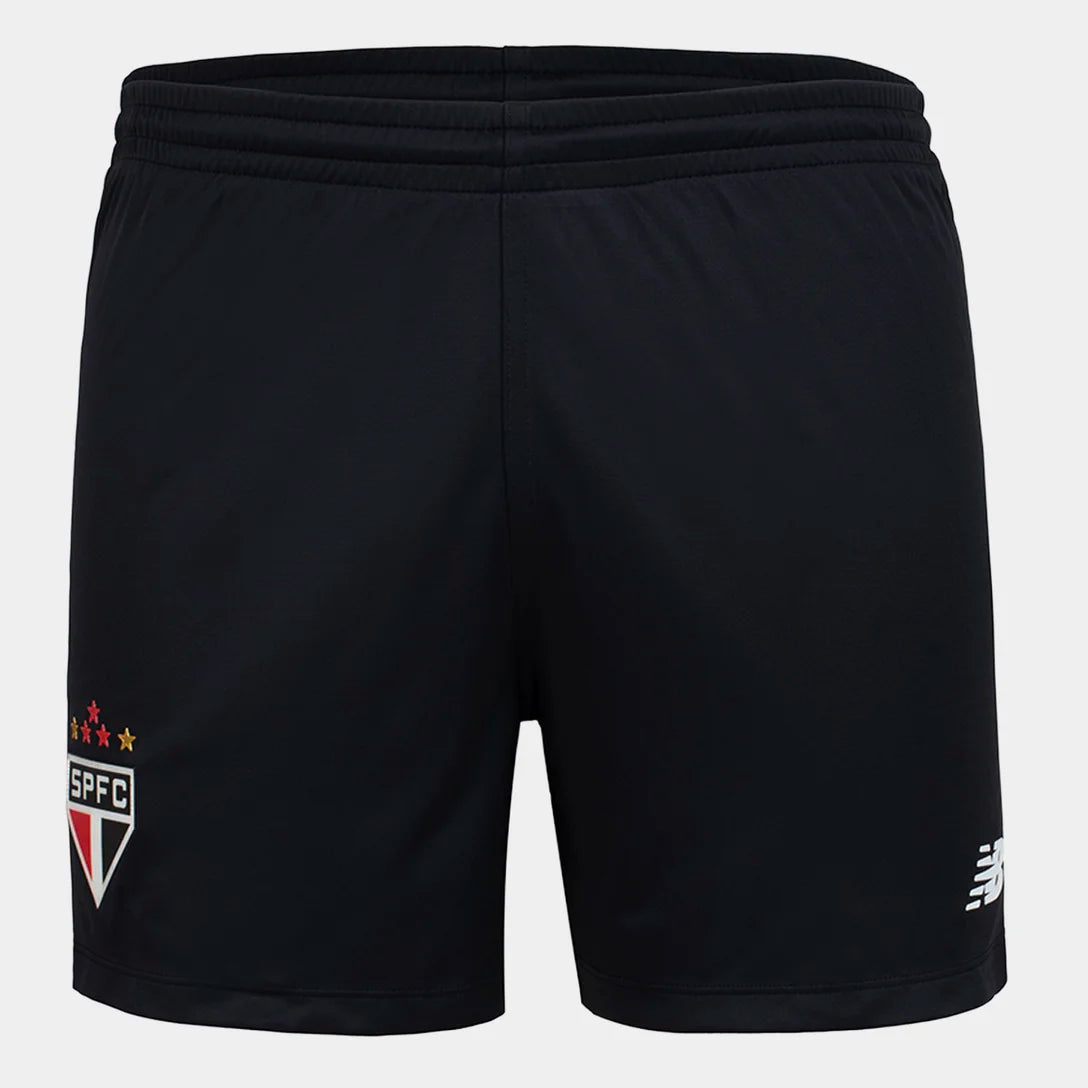 Calção São Paulo II 26/27 New Balance Masculino - Preto+Vermelho
