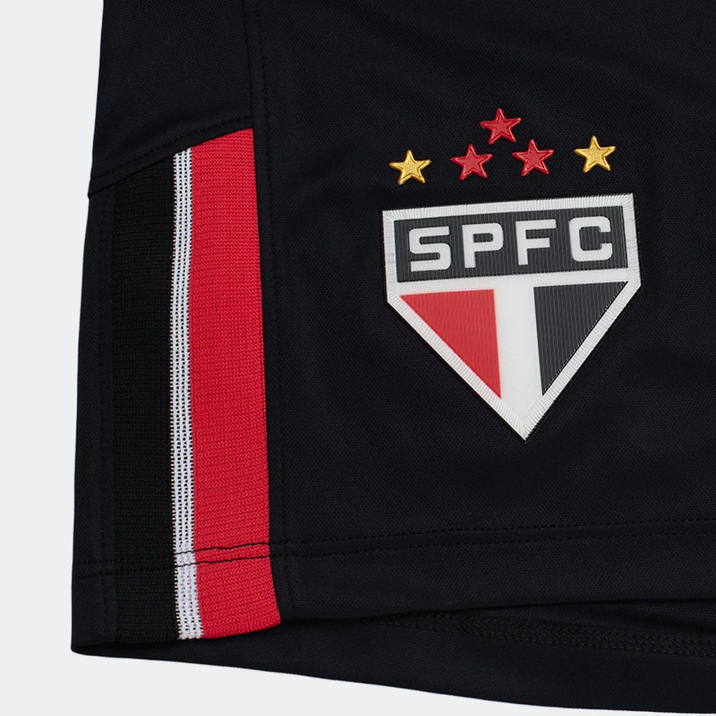 Calção São Paulo II 26/27 New Balance Masculino - Preto+Vermelho