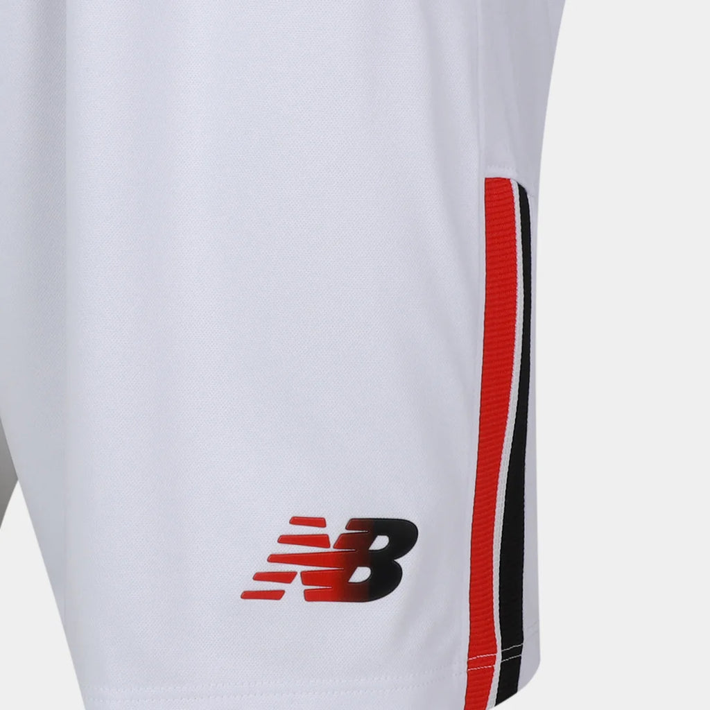 Calção São Paulo I 26/27 New Balance Masculino - Branco+Vermelho