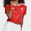 Camisa Cropped Internacional I 26/27 Adidas Feminina - Vermelho