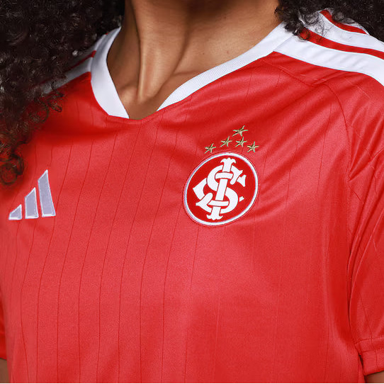 Camisa Cropped Internacional I 26/27 Adidas Feminina - Vermelho
