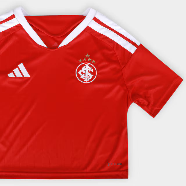 Camisa Cropped Internacional I 26/27 Adidas Feminina - Vermelho