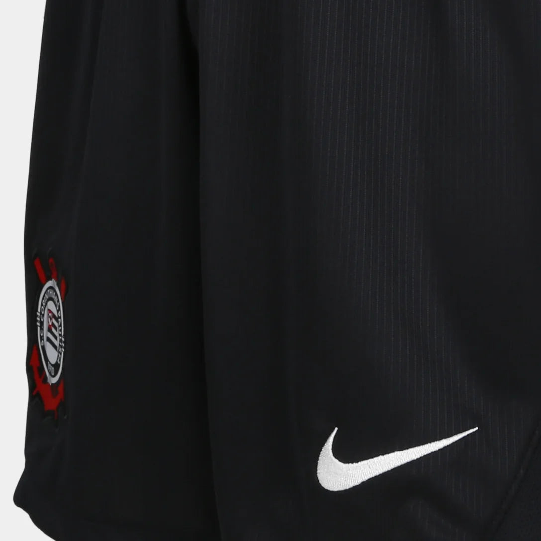 Shorts Corinthians I 26/27 Torcedor Nike Masculino - Preto+Branco