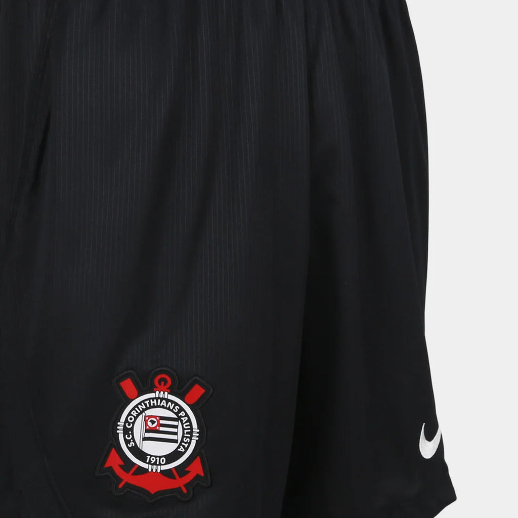 Shorts Corinthians I 26/27 Torcedor Nike Masculino - Preto+Branco