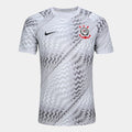 Camisa Corinthians Goleiro 26/27 Torcedor Nike Masculina - Cinza+Preto