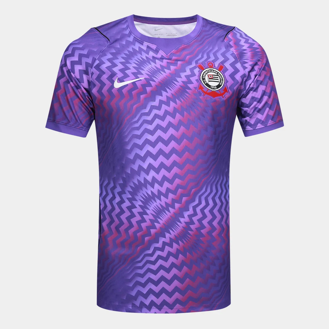 Camisa Corinthians Goleiro 26/27 Torcedor Nike Masculina - Roxo+Preto
