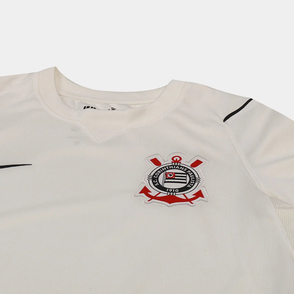 Camisa Corinthians I 26/27 Torcedor Nike Feminina - Branco+Preto