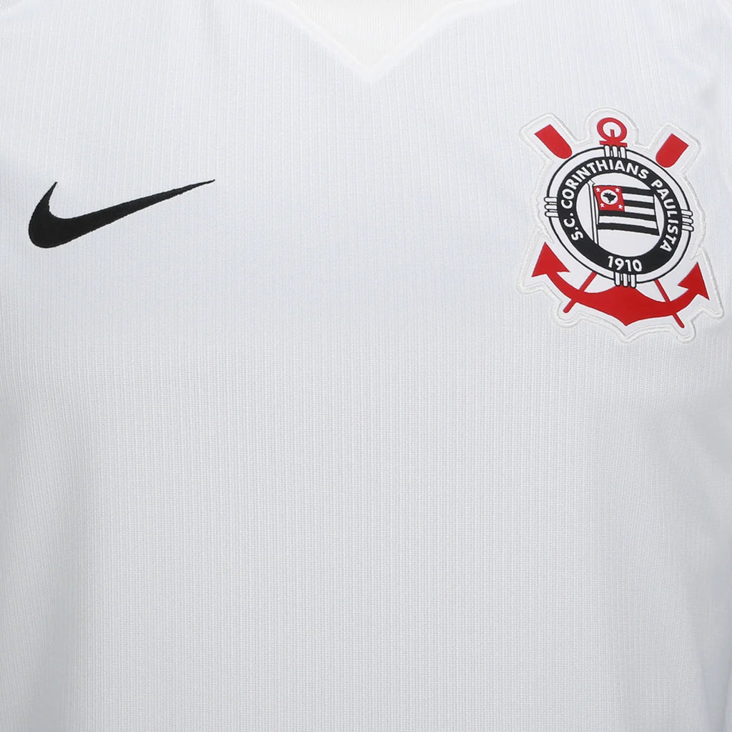 Camisa Corinthians I 26/27 Torcedor Nike Masculina - Branco+Preto