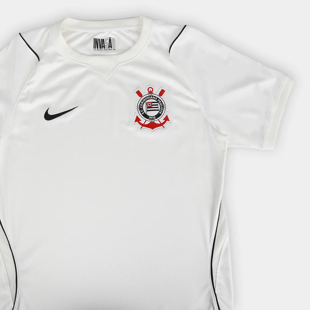 Camisa Corinthians I 26/27 Torcedor Nike Masculina - Branco+Preto