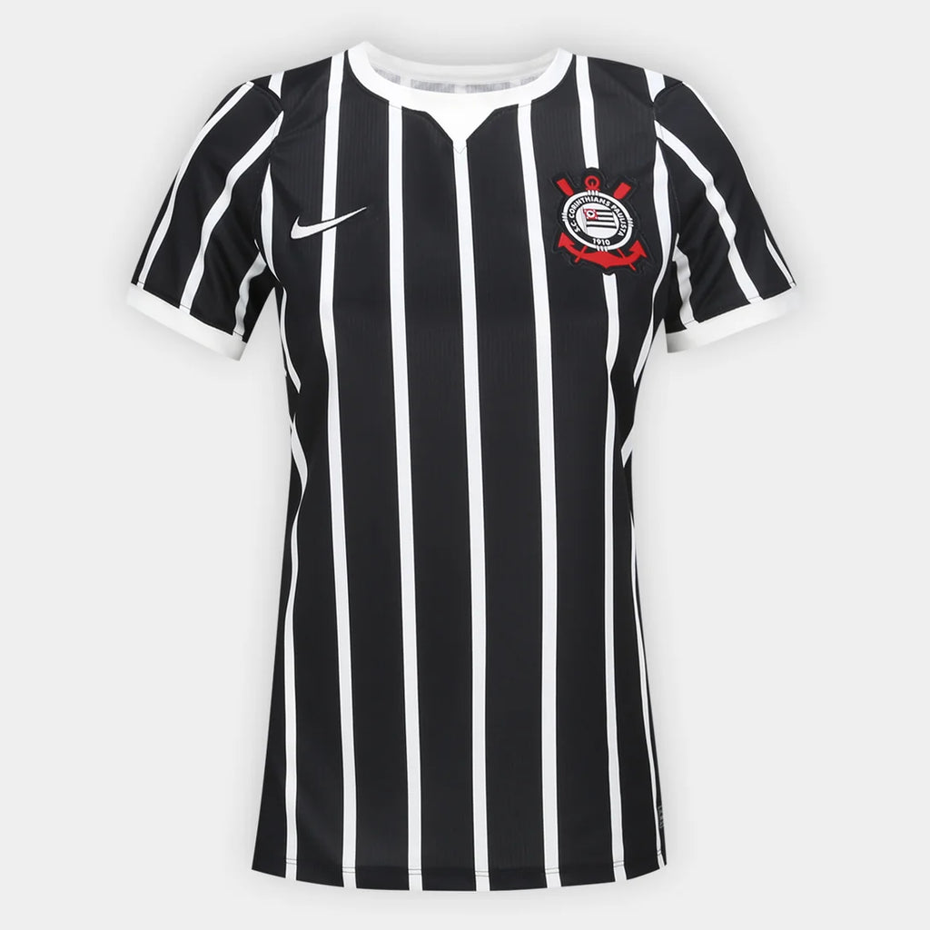 Camisa Corinthians II 26/27 Torcedor Nike Feminina - Preto+Branco