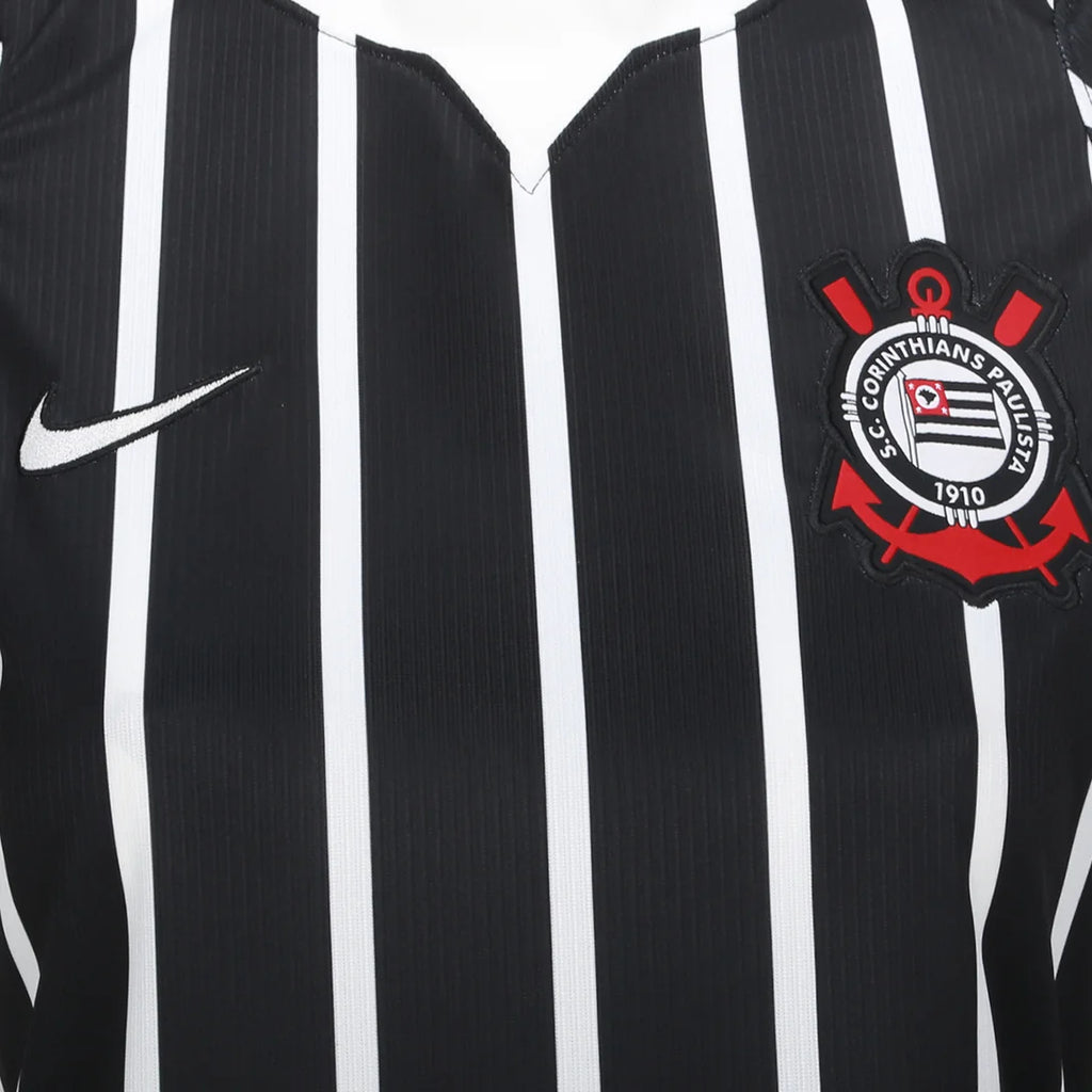 Camisa Corinthians II 26/27 Torcedor Nike Feminina - Preto+Branco