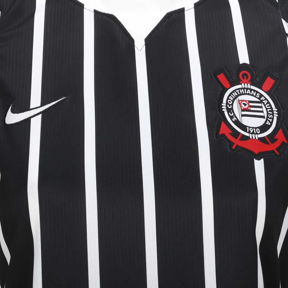 Camisa Corinthians II 26/27 Torcedor Nike Feminina - Preto+Branco