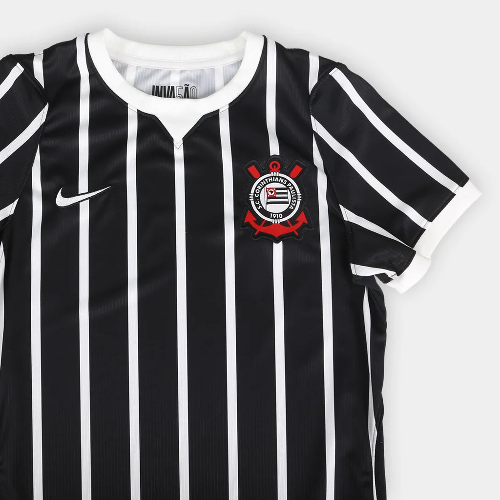 Camisa Corinthians II 26/27 Torcedor Nike Feminina - Preto+Branco