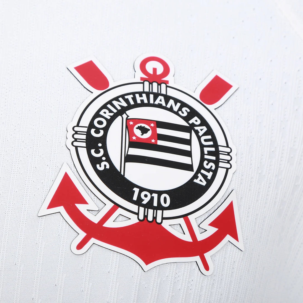 Camisa Corinthians I 26/27 Jogador Nike Masculina - Branco+Preto