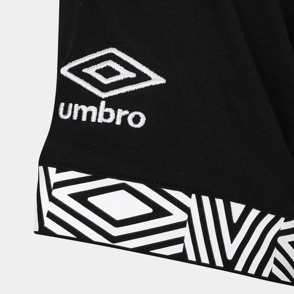 Camisa Santos 26/27 Concentração Umbro Masculina - Preto