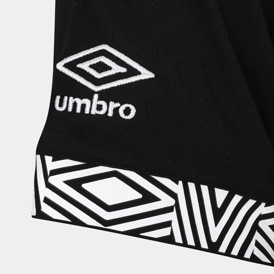 Camisa Santos 26/27 Concentração Umbro Masculina - Preto