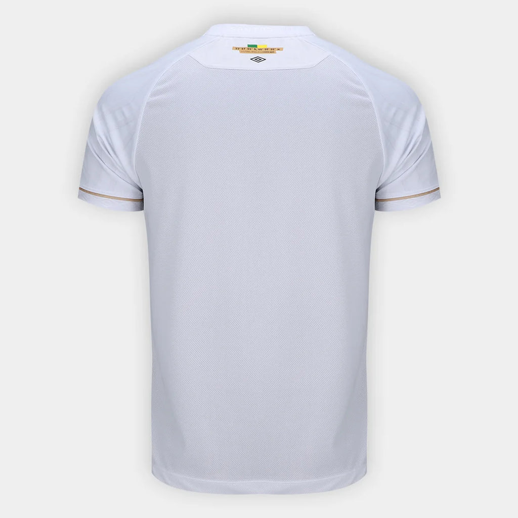 Camisa Santos I 26/27 Jogador Umbro Masculina - Branco+Bronze