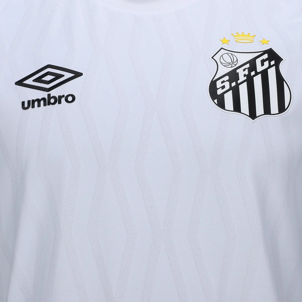 Camisa Santos I 26/27 Jogador Umbro Masculina - Branco+Bronze