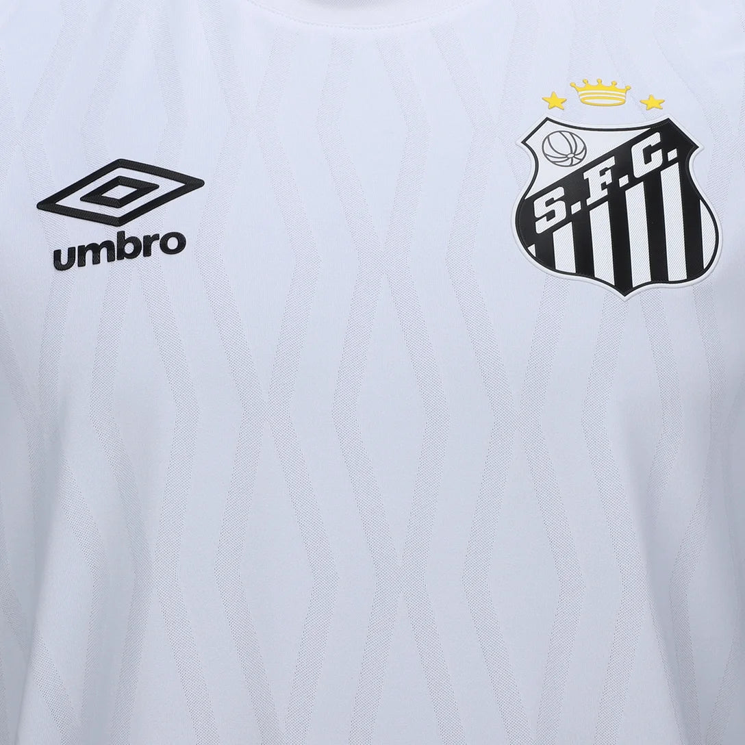 Camisa Santos I 26/27 Jogador Umbro Masculina - Branco+Bronze