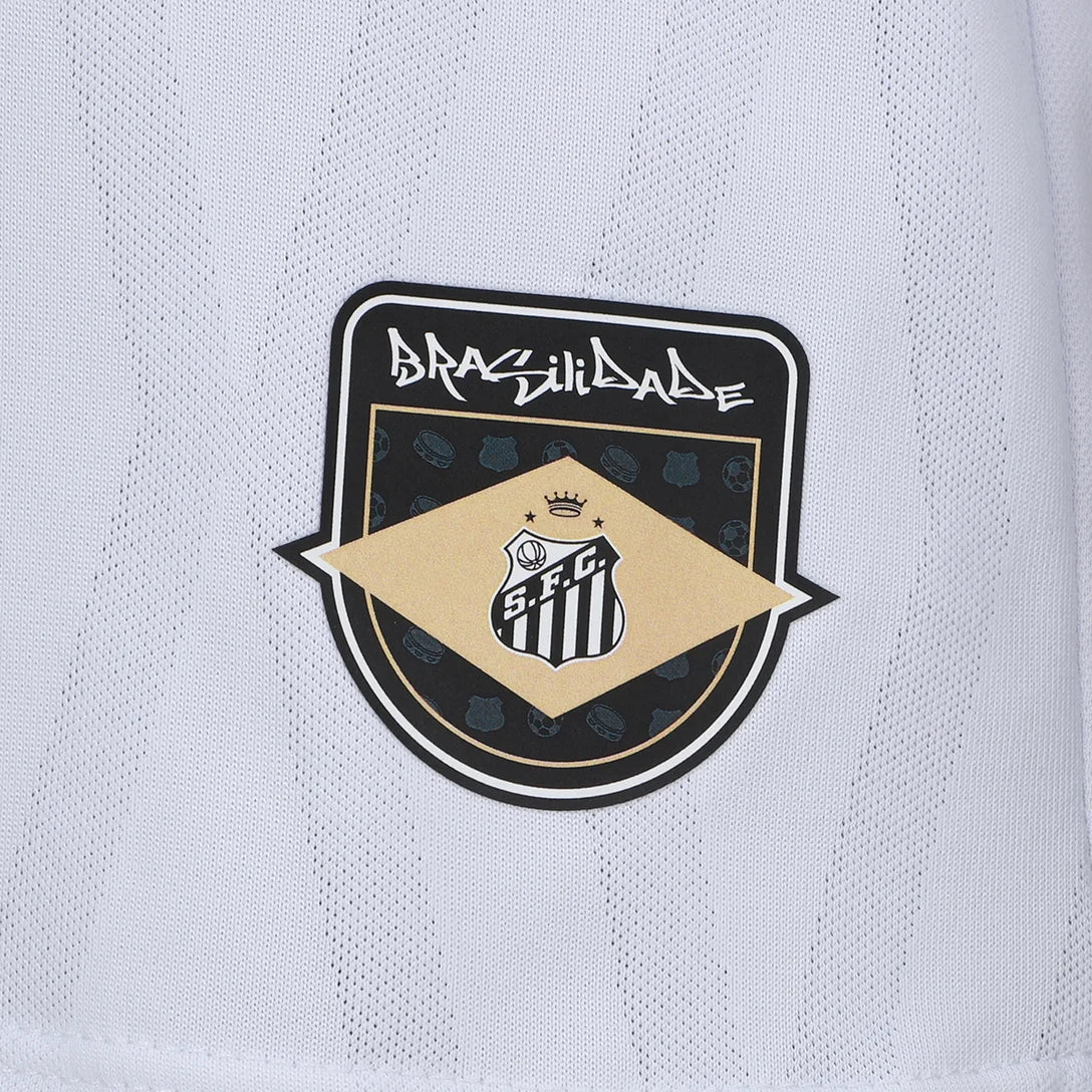 Camisa Santos I 26/27 Jogador Umbro Masculina - Branco+Bronze
