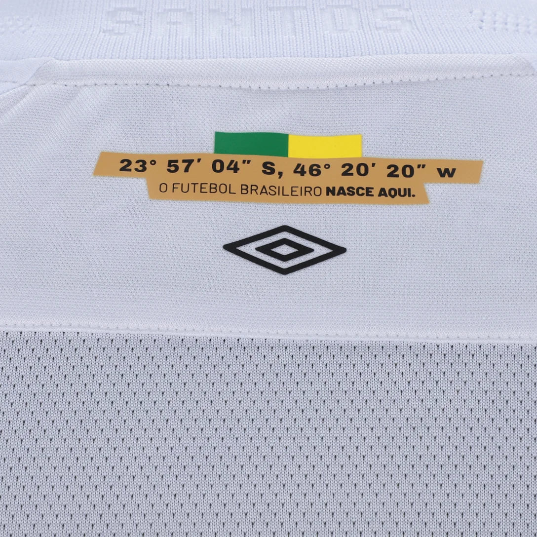 Camisa Santos I 26/27 Jogador Umbro Masculina - Branco+Bronze