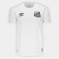 Camisa Santos I 26/27 Torcedor Umbro Masculina - Branco+Bronze