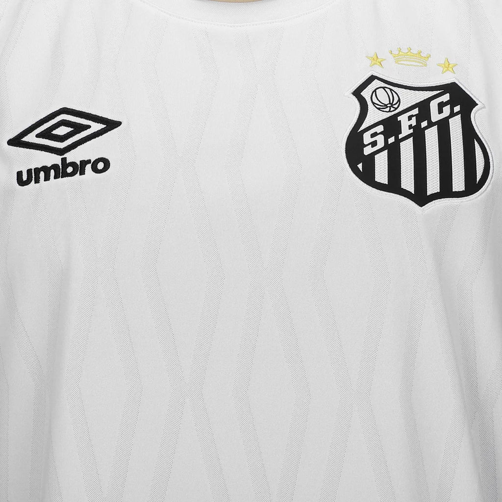 Camisa Santos I 26/27 Torcedor Umbro Masculina - Branco+Bronze