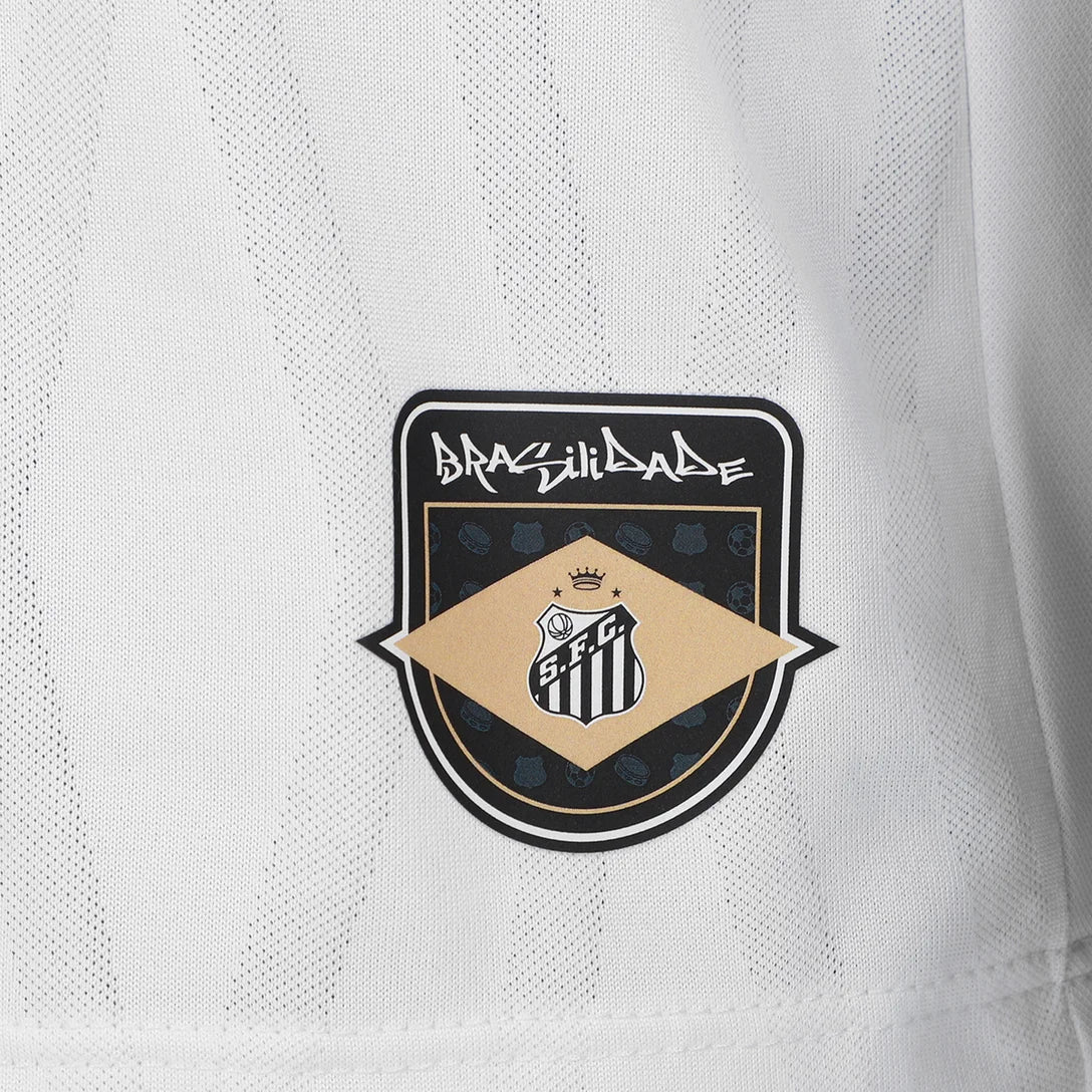 Camisa Santos I 26/27 Torcedor Umbro Masculina - Branco+Bronze