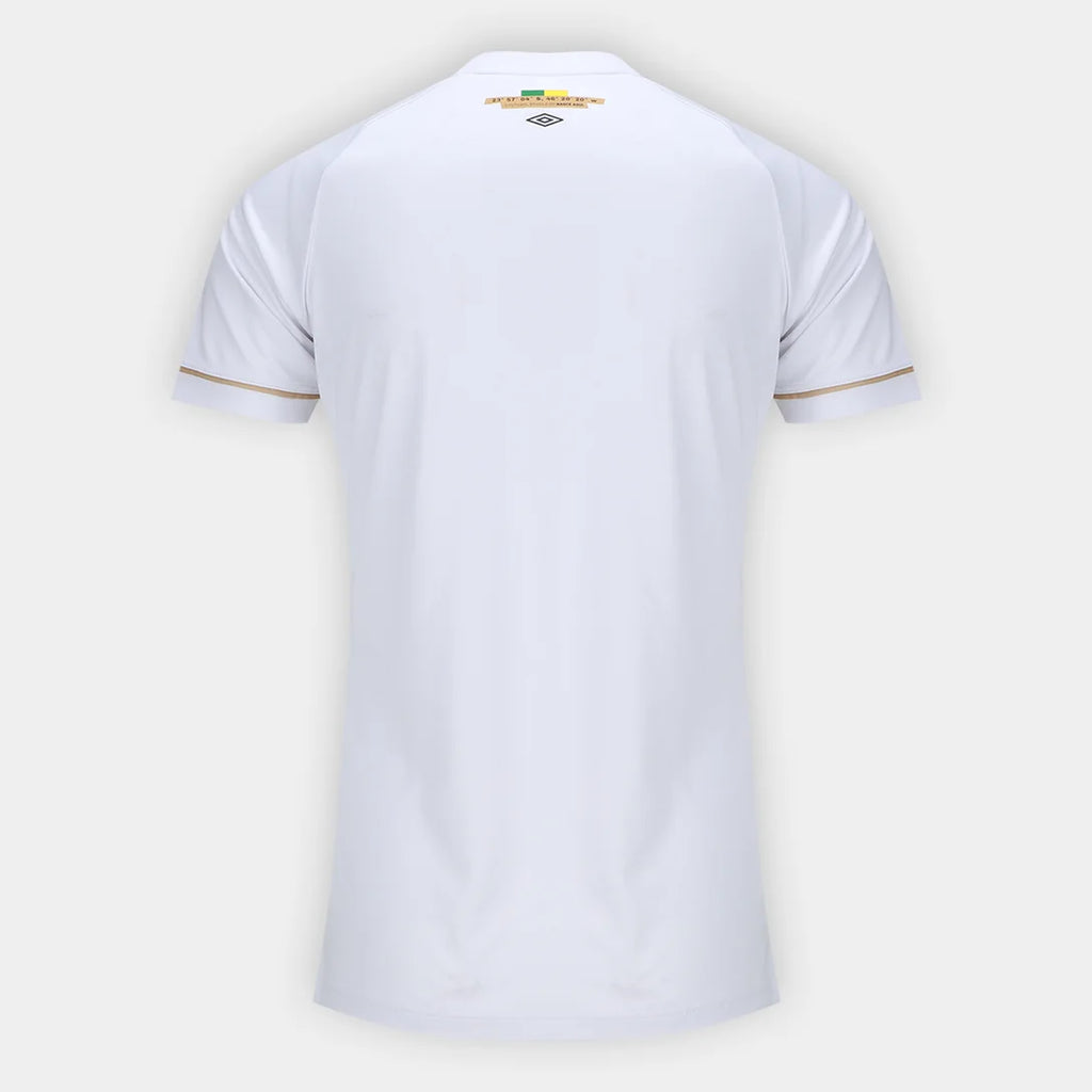 Camisa Santos I 26/27 Torcedor Umbro Feminina - Branco+Bronze
