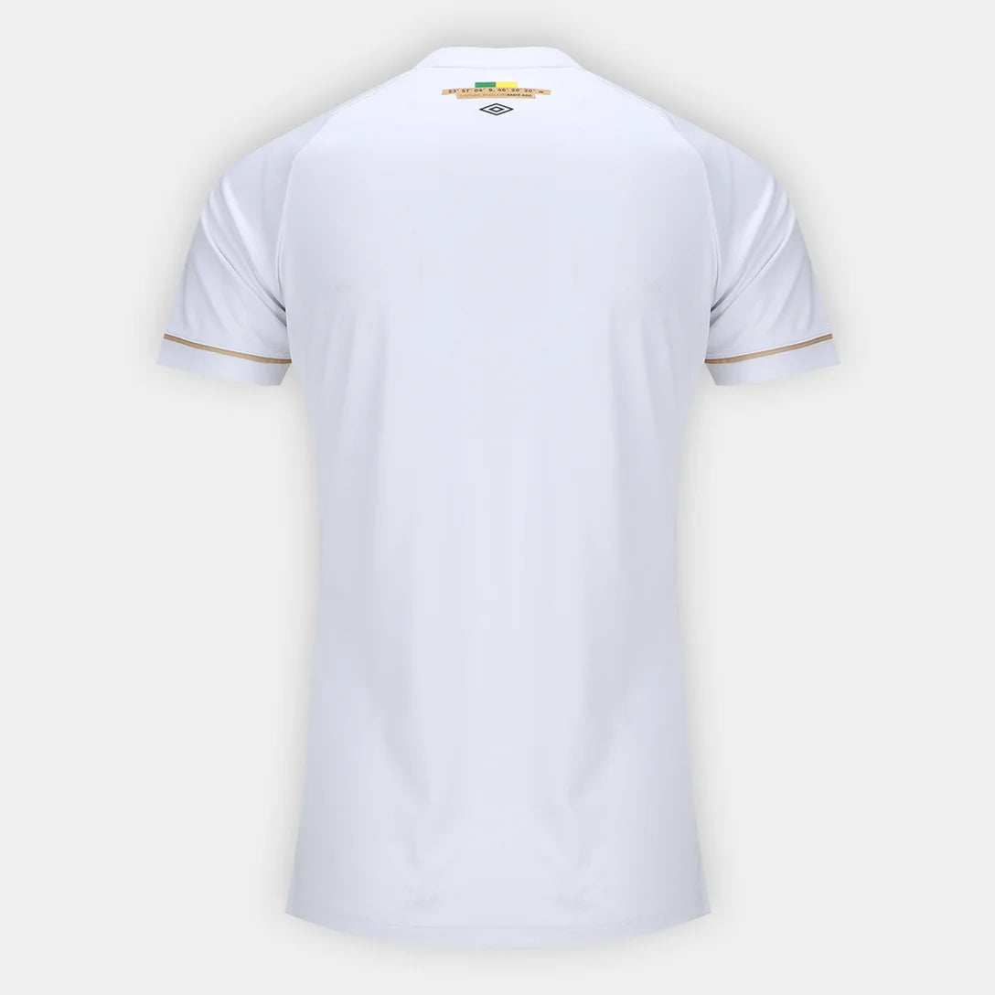 Camisa Santos I 26/27 Torcedor Umbro Feminina - Branco+Bronze