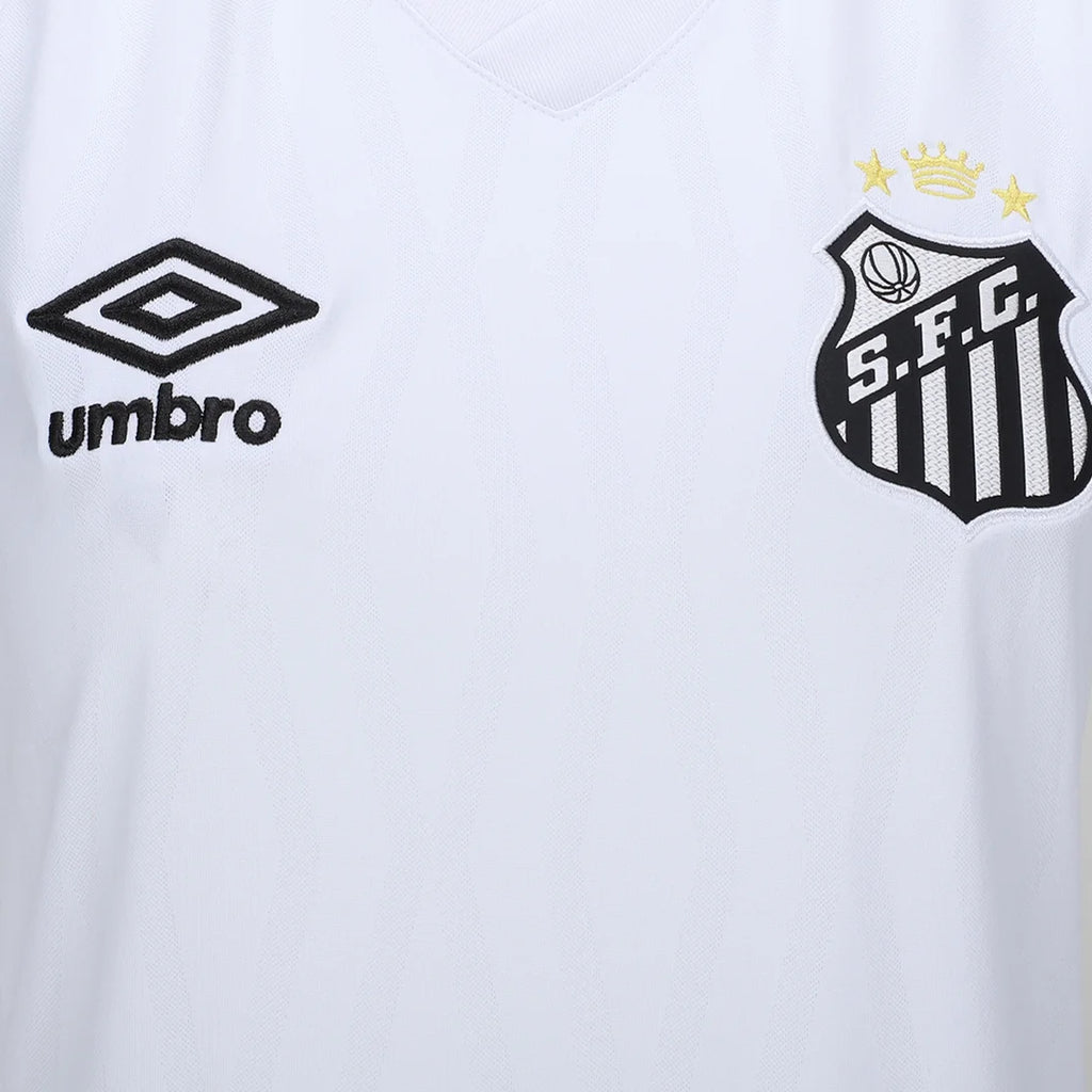 Camisa Santos I 26/27 Torcedor Umbro Feminina - Branco+Bronze