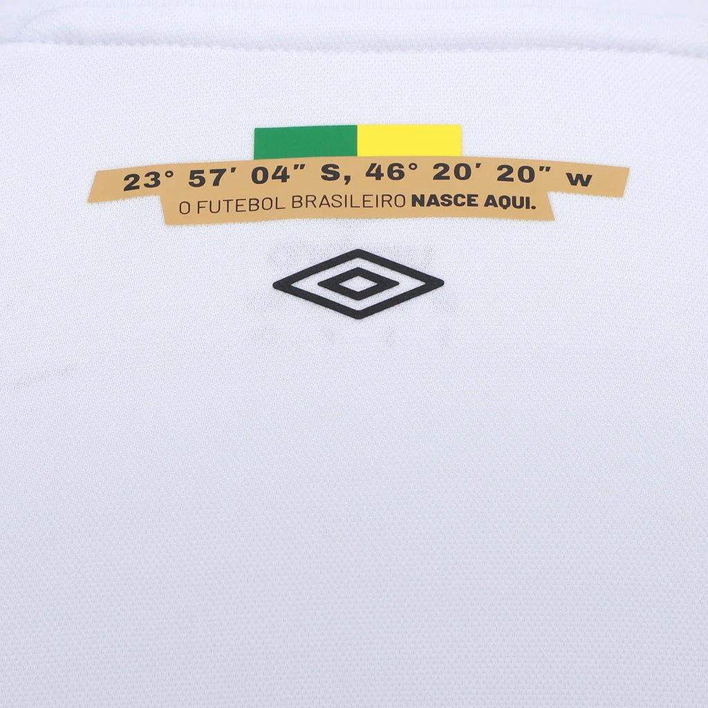 Camisa Santos I 26/27 Torcedor Umbro Feminina - Branco+Bronze