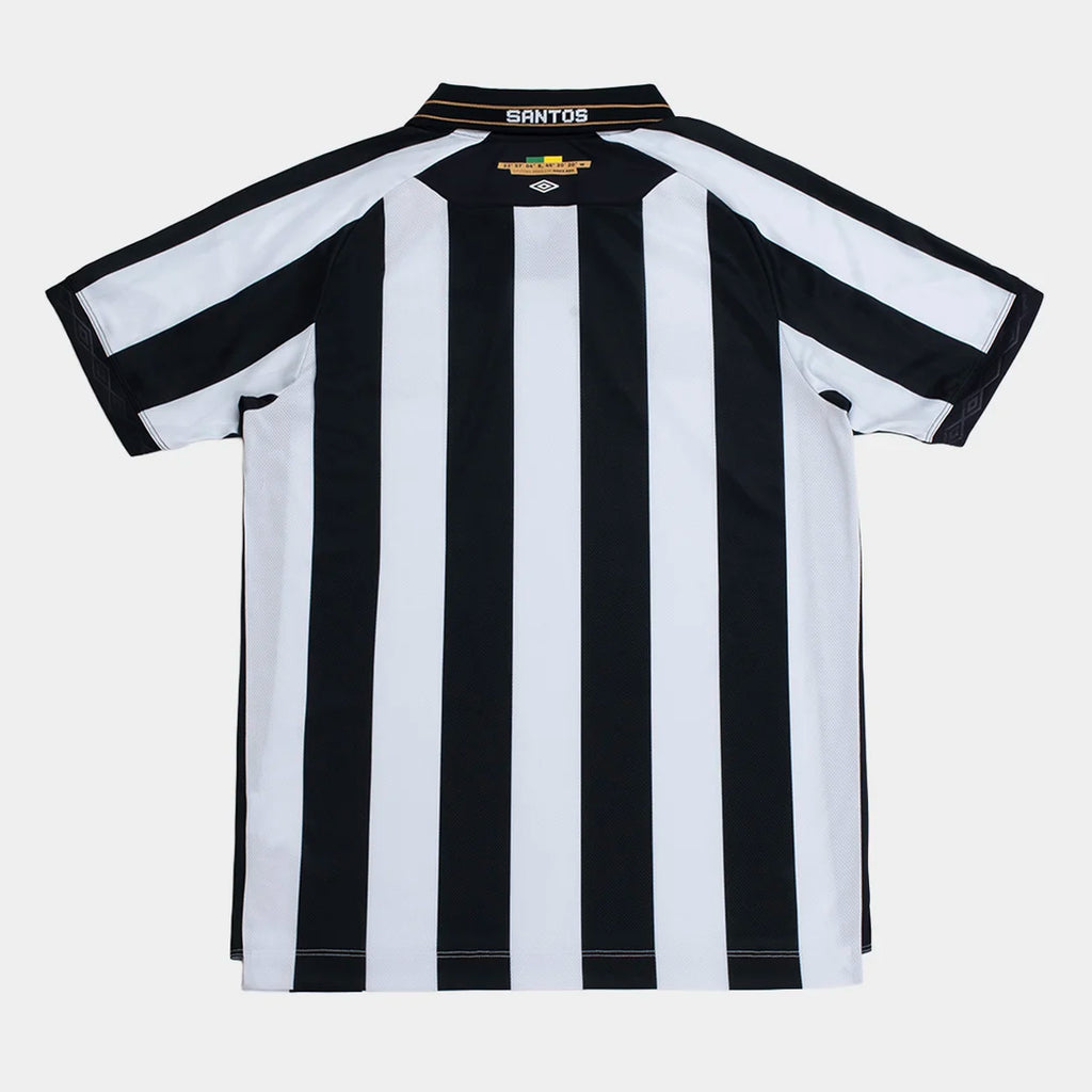 Camisa Santos II 26/27 Jogador Umbro Masculina - Preto+Branco