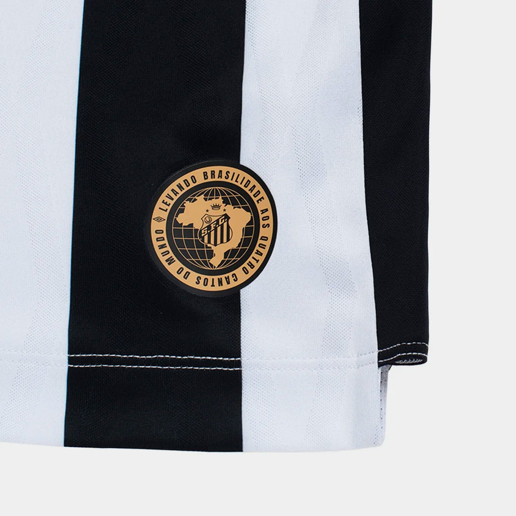 Camisa Santos II 26/27 Jogador Umbro Masculina - Preto+Branco