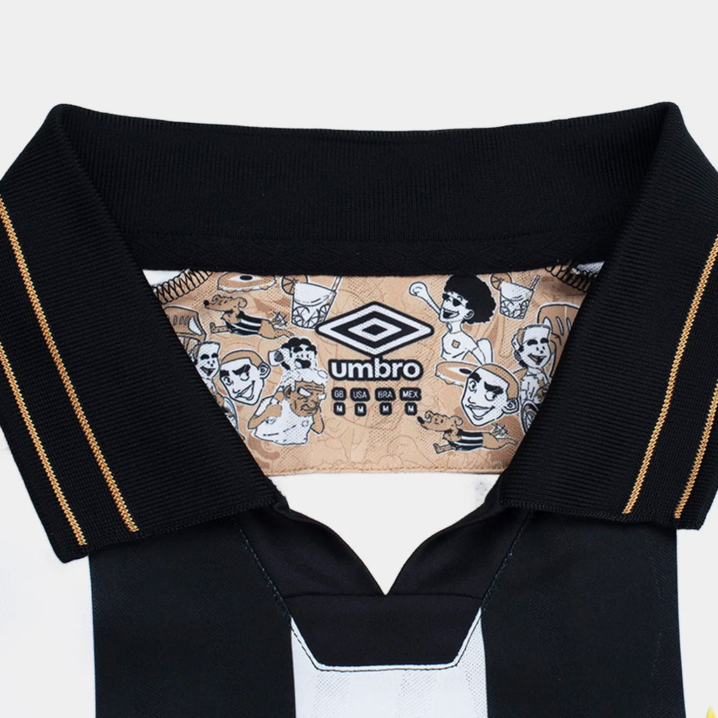 Camisa Santos II 26/27 Jogador Umbro Masculina - Preto+Branco