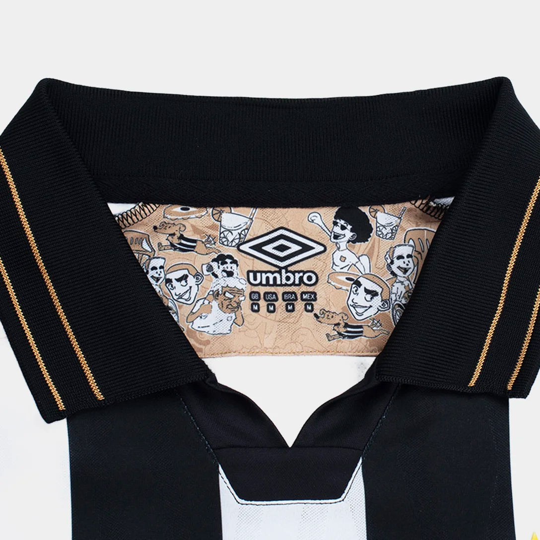 Camisa Santos II 26/27 Jogador Umbro Masculina - Preto+Branco