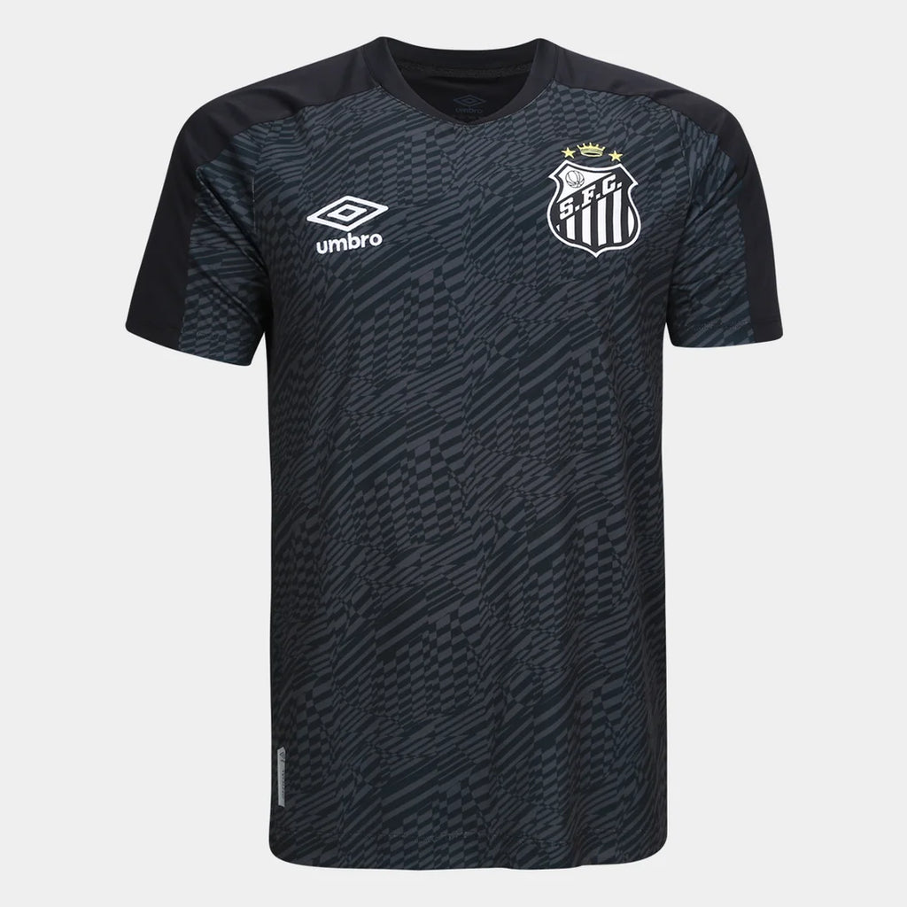 Camisa Santos 26/27 Goleiro Umbro Masculina - Preto